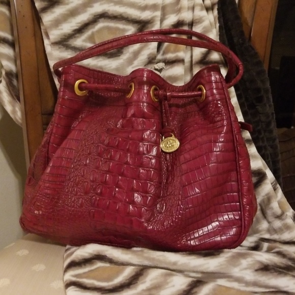 brahmin drawstring bag